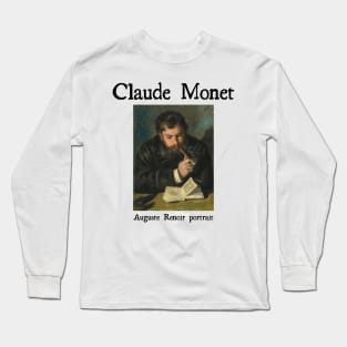 Auguste Renoir portrait by Claude Monet Long Sleeve T-Shirt